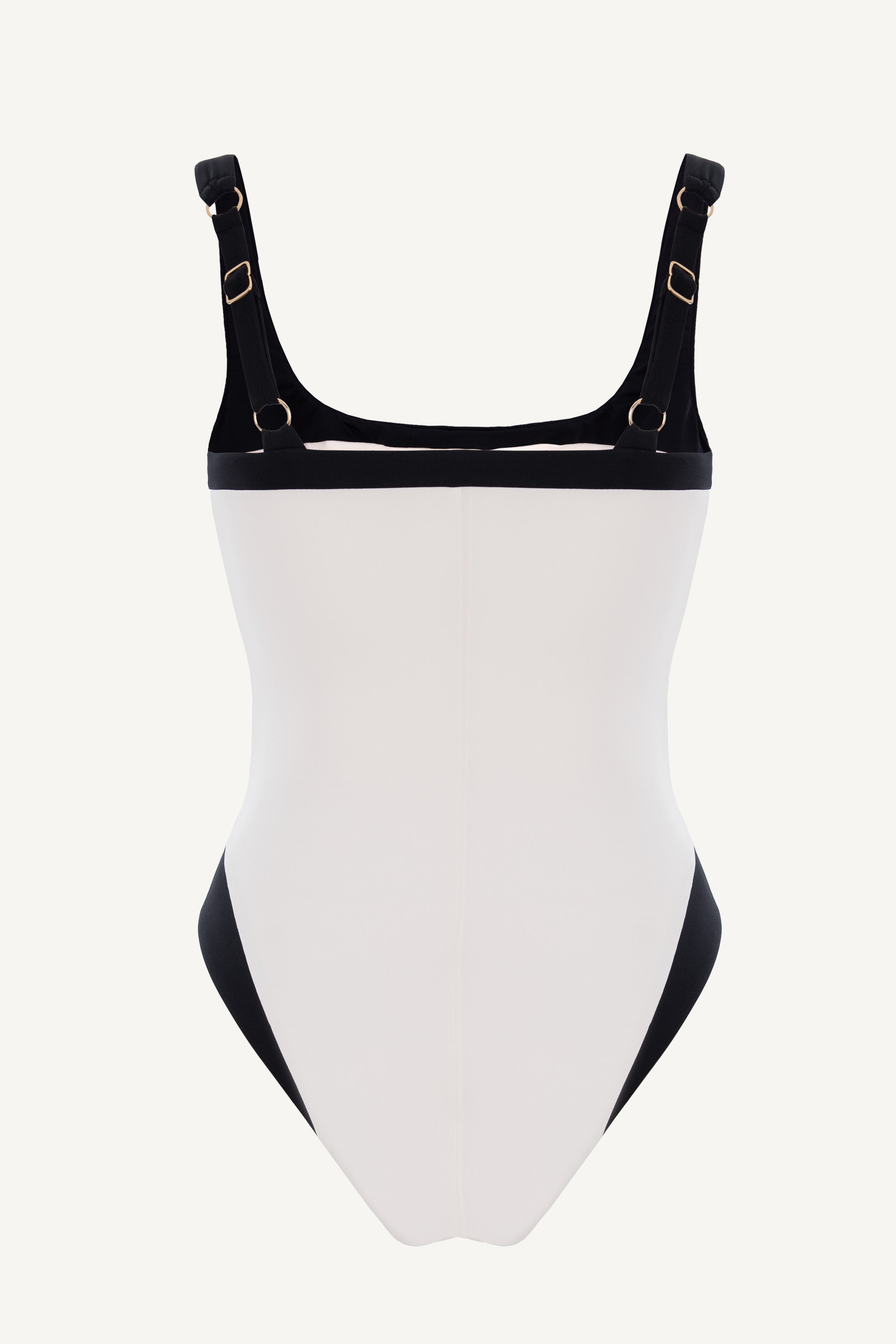 Costum de baie întreg cu decolteu Adele Alb