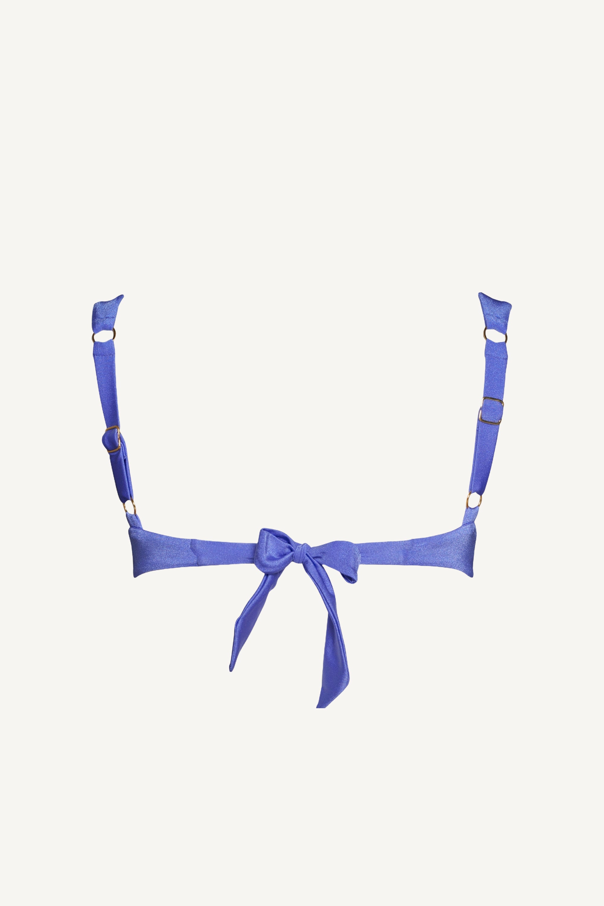 Sutien de baie Balconette drapat Mov Ametist