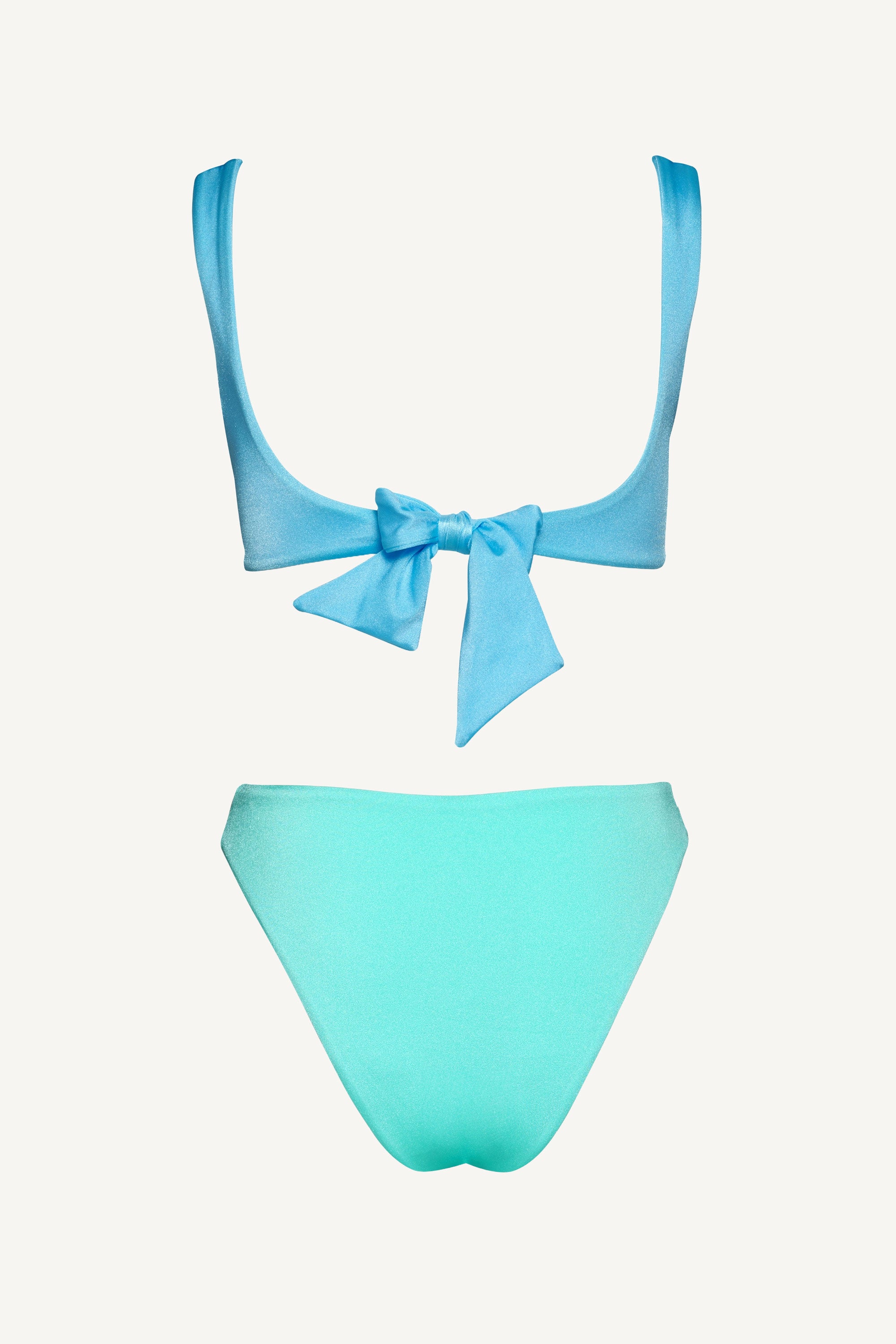 Costum de baie întreg în două culori Turcoaz-Albastru