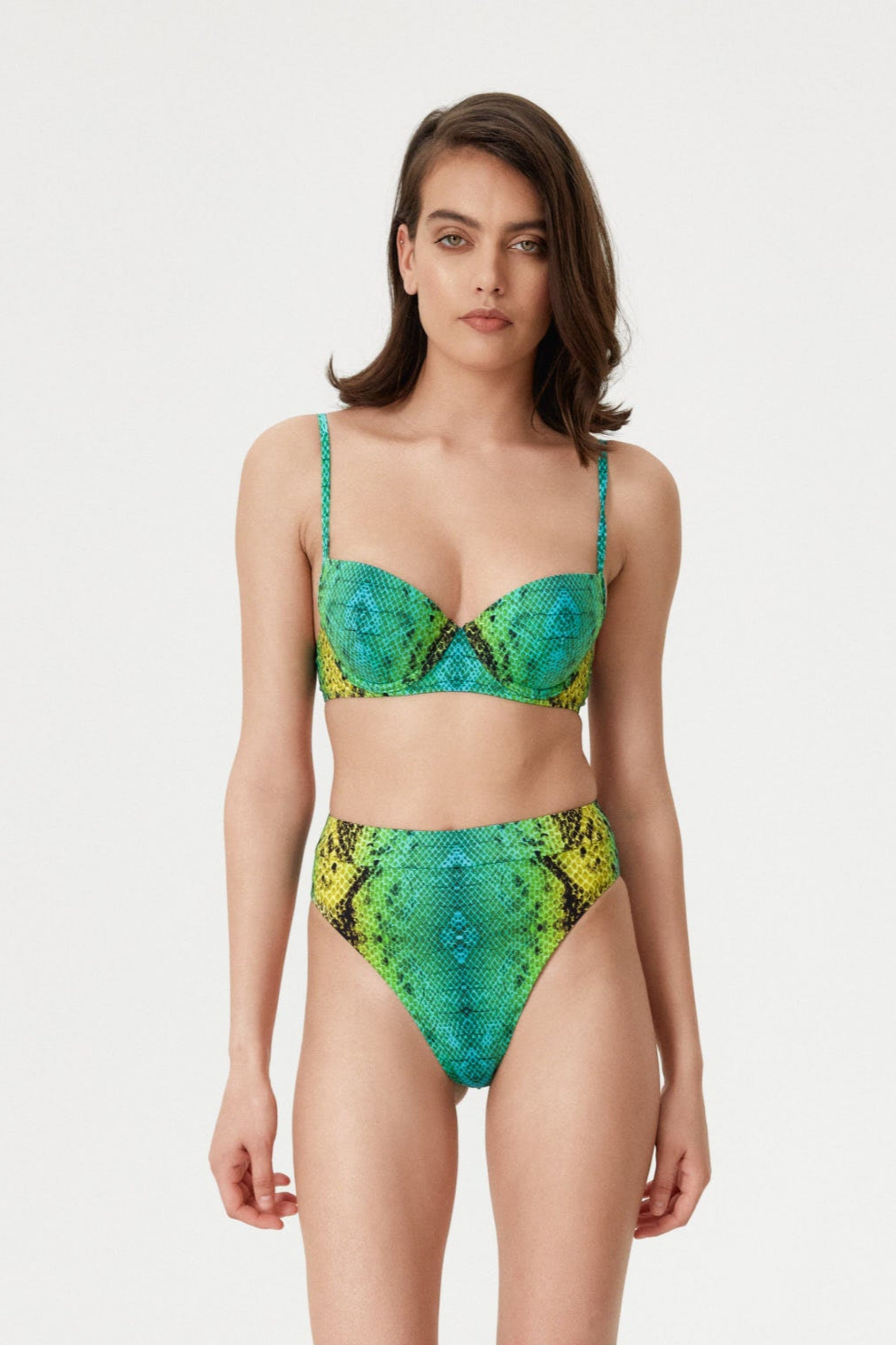 Green Snake Underwire Top