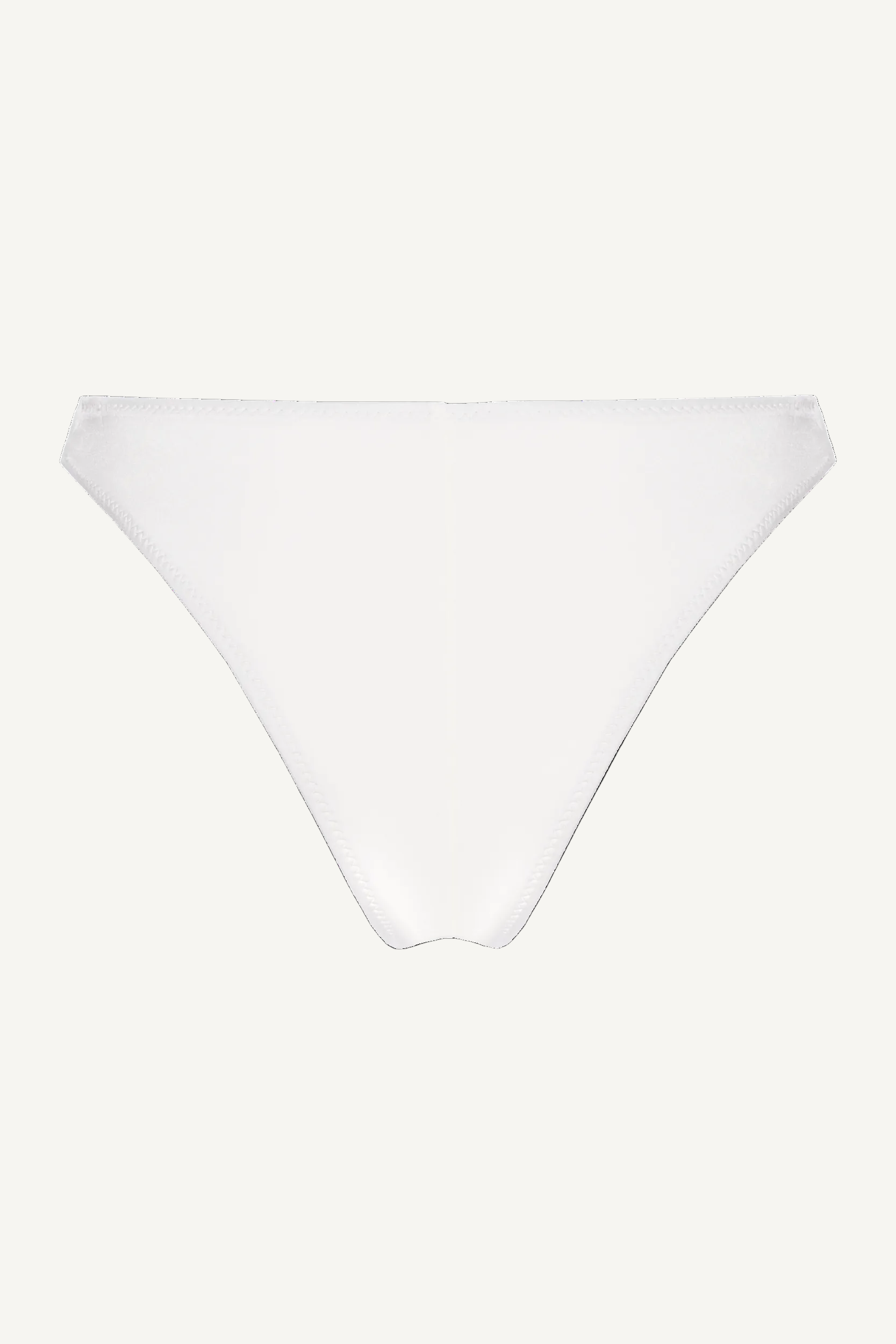 Slip Ivy Alb Perlat cu talie în formă de V