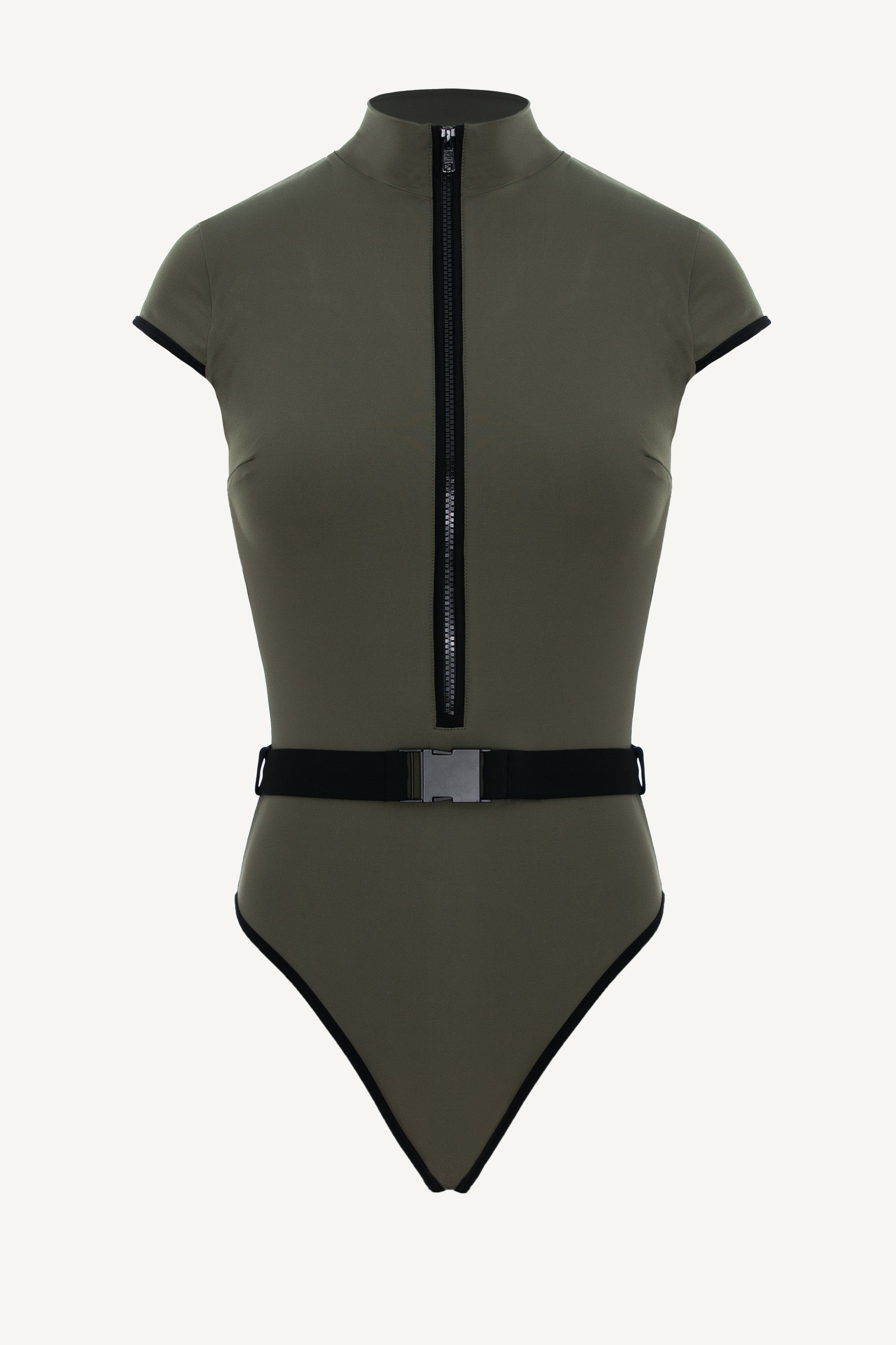 Costum de baie întreg Nikki Khaki