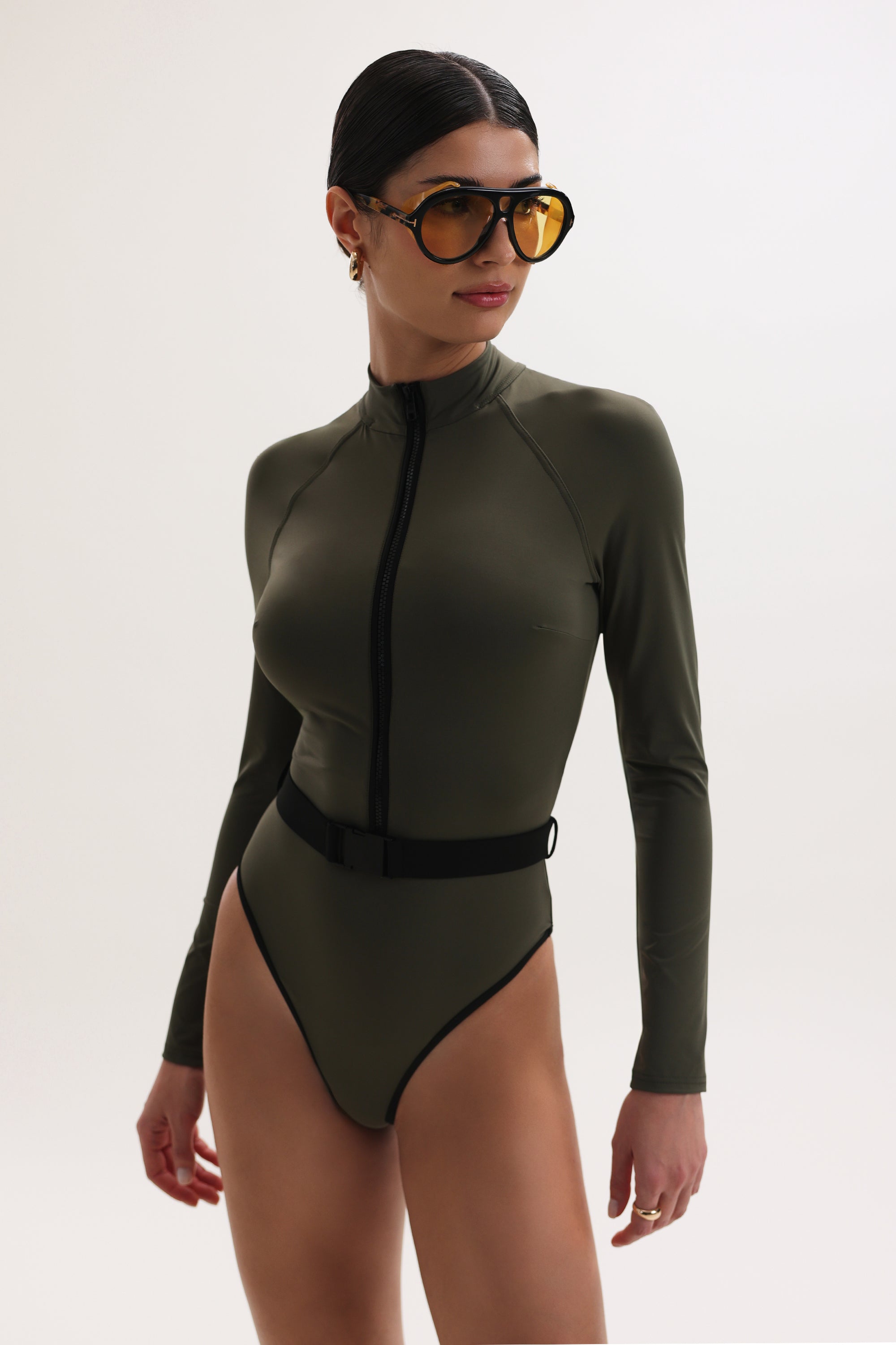 Costum de baie întreg Surf-Up Khaki