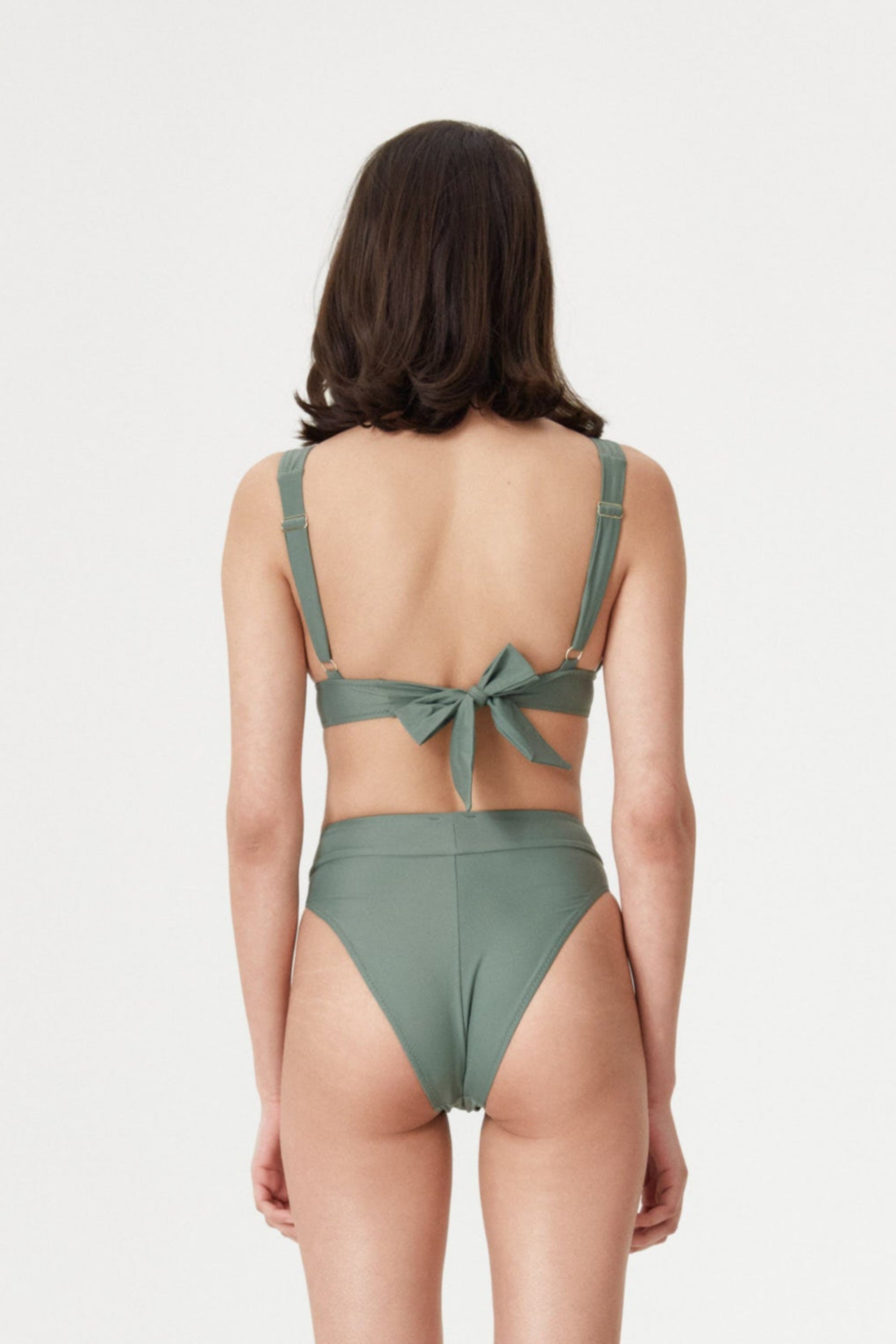 Sutien de baie triunghi Khaki