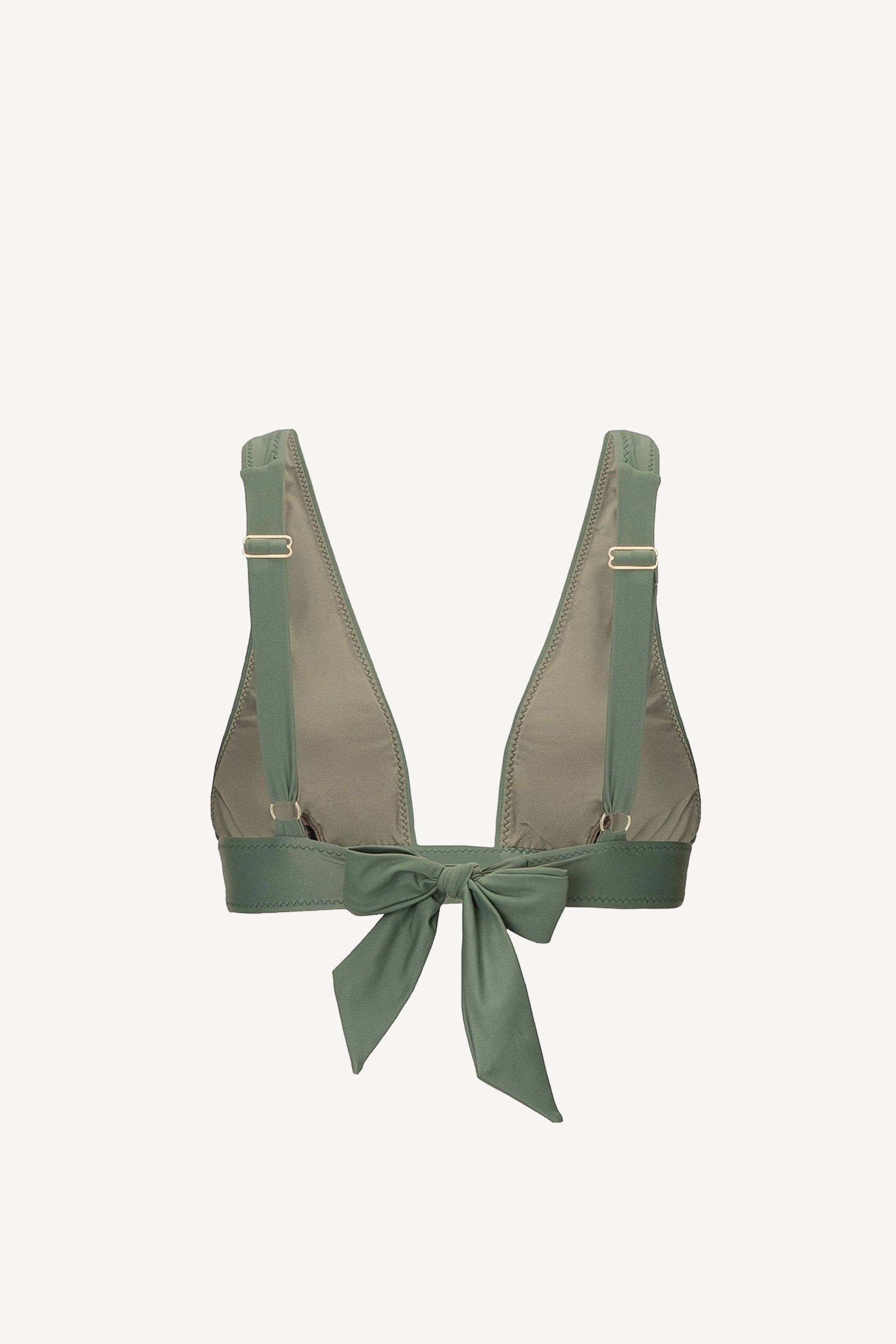 Sutien de baie triunghi Khaki