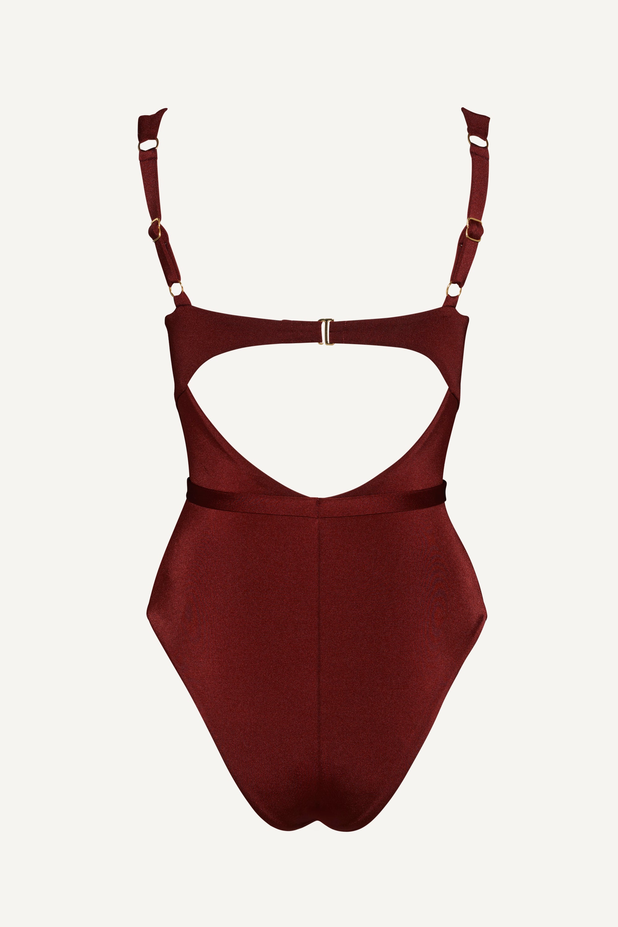 Costum de baie întreg Seashell Balconette Maro Mahon