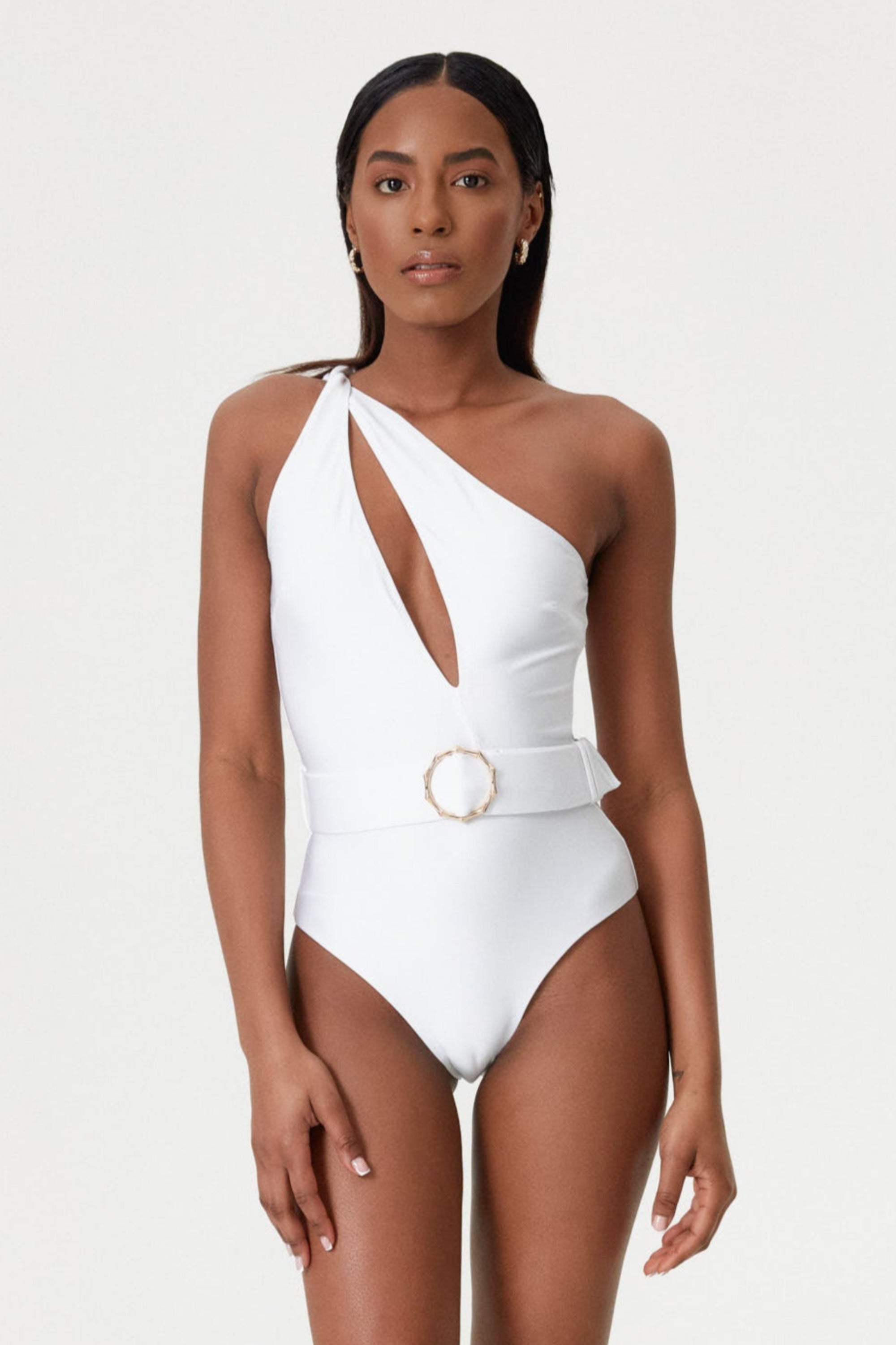 Moonstone One-Shoulder Swimsuit