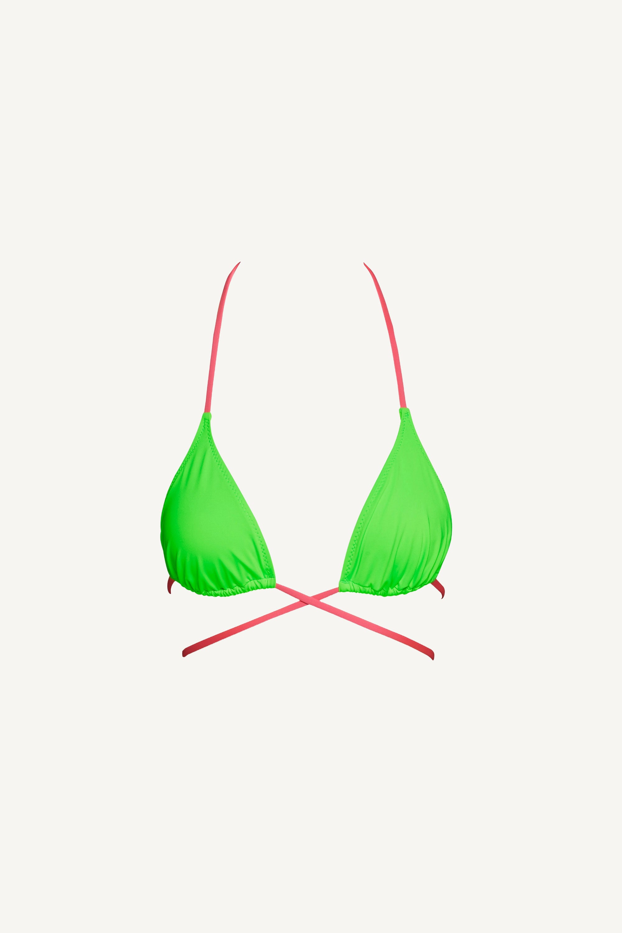 Sutien triunghi de bronzat Verde Neon