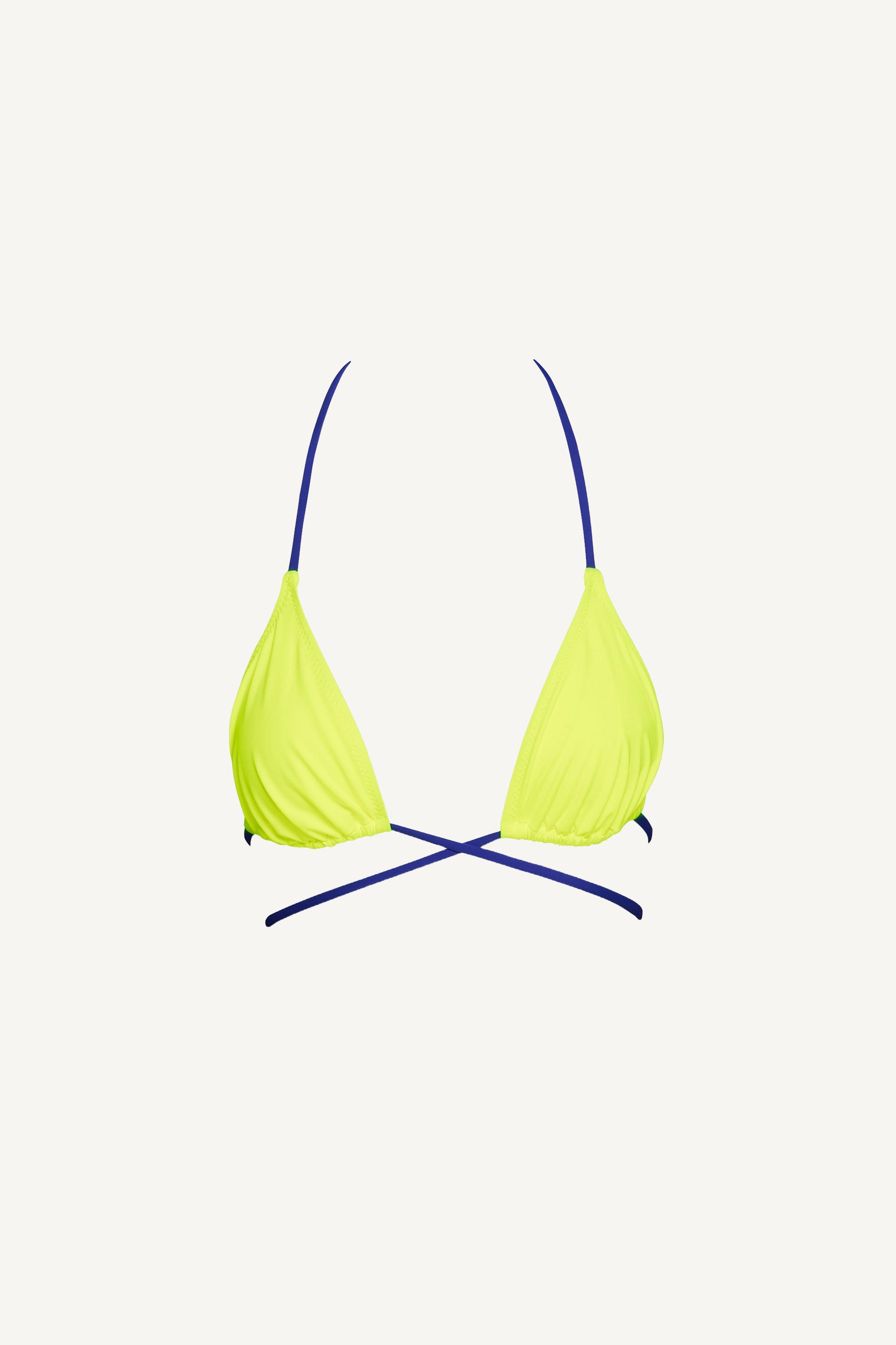 Sutien triunghi de bronzat Galben Neon