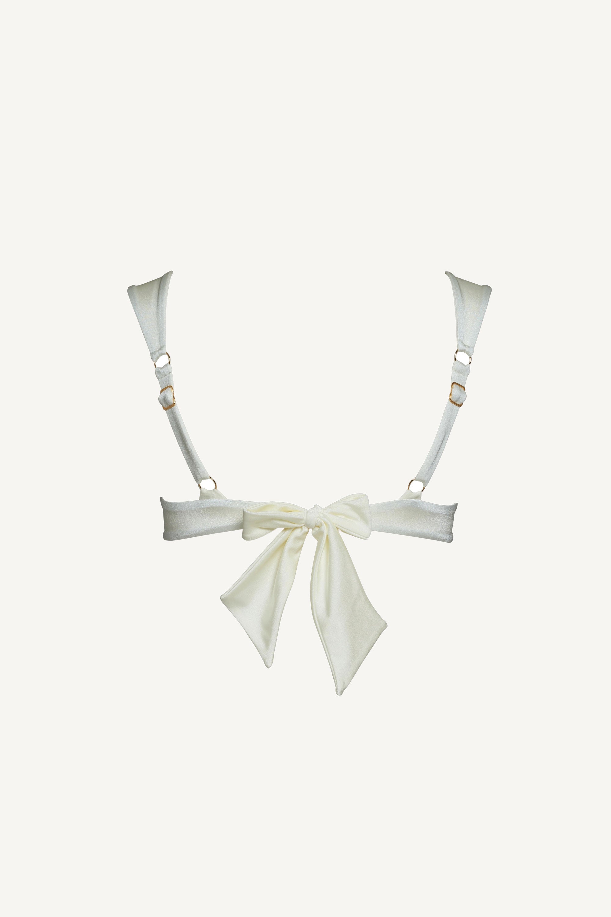 Sutien de baie Balconette Coquillage Alb perlat