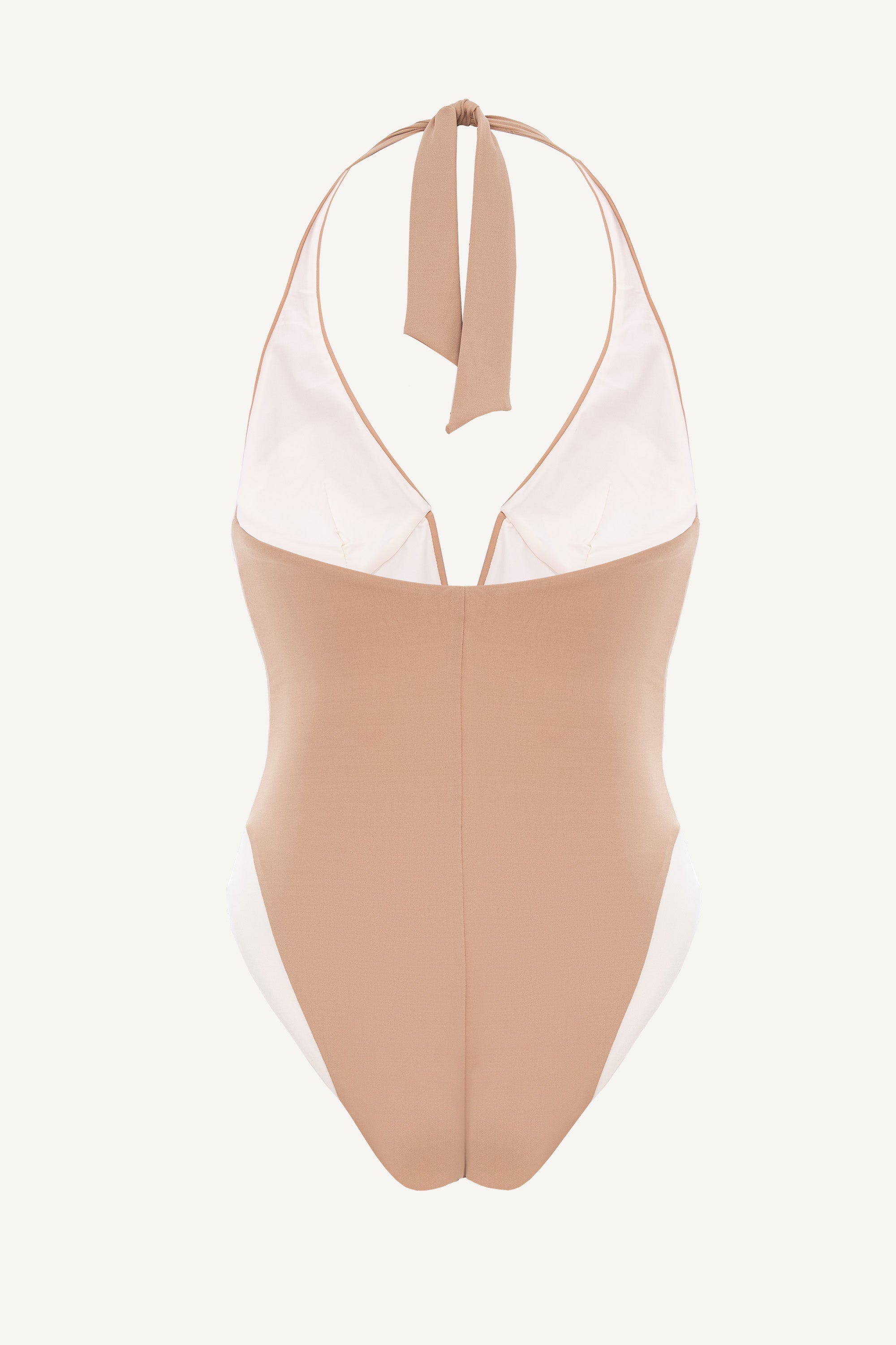 Costum de baie întreg cu decolteu în V Sienna Nude