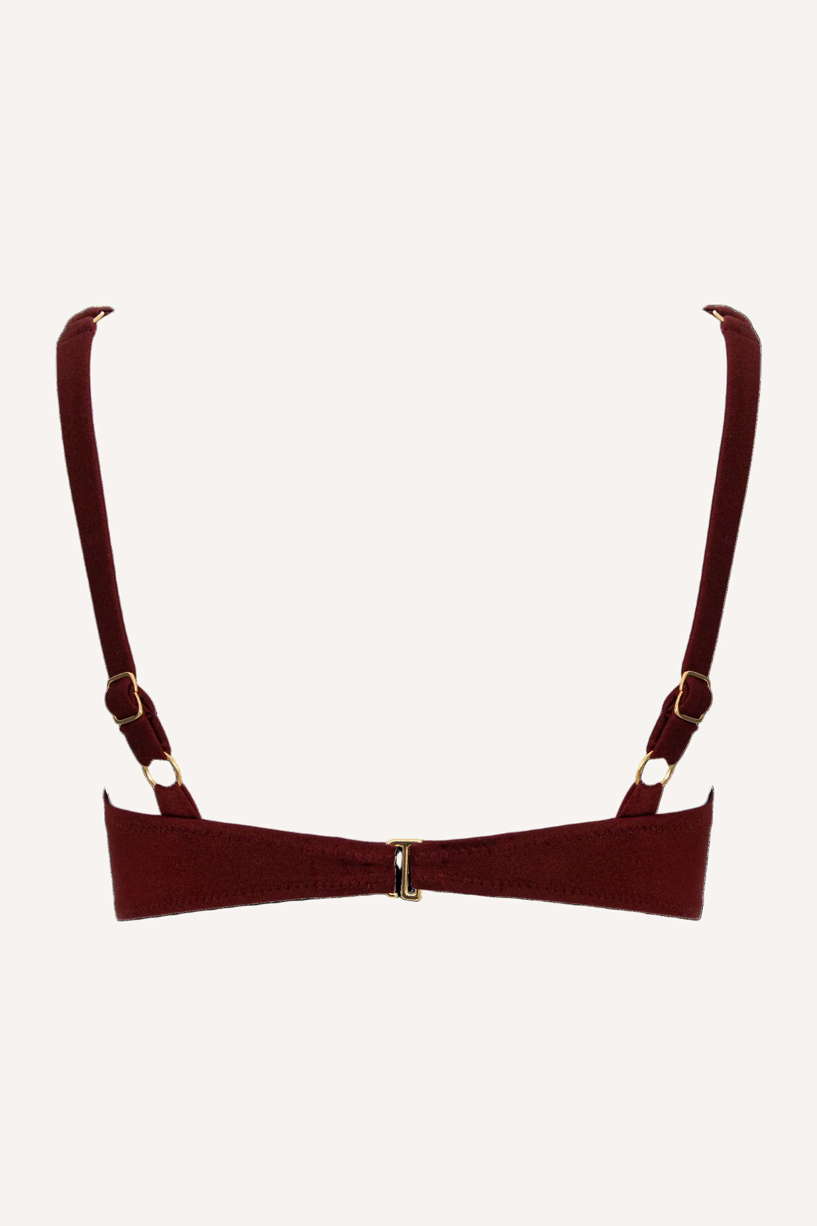 Sutien de baie cu armătură mahon