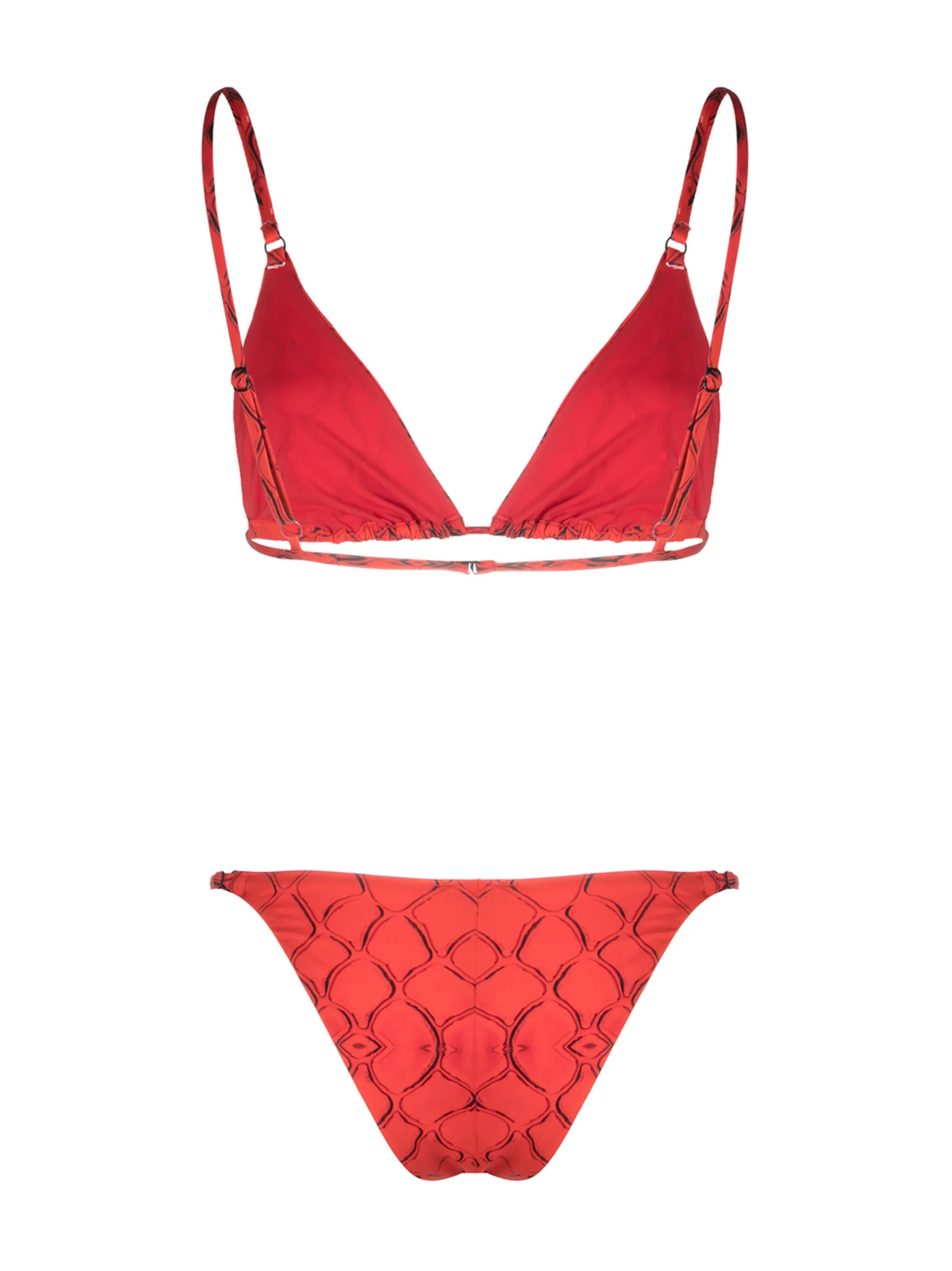 Red Snake Tanning Top & Bikini