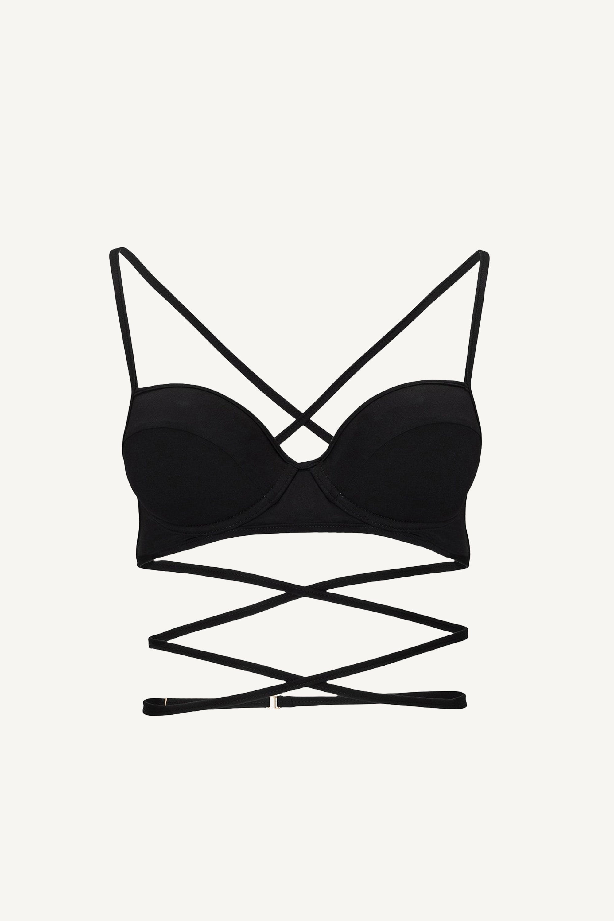 Black One-Tone Underwire Top