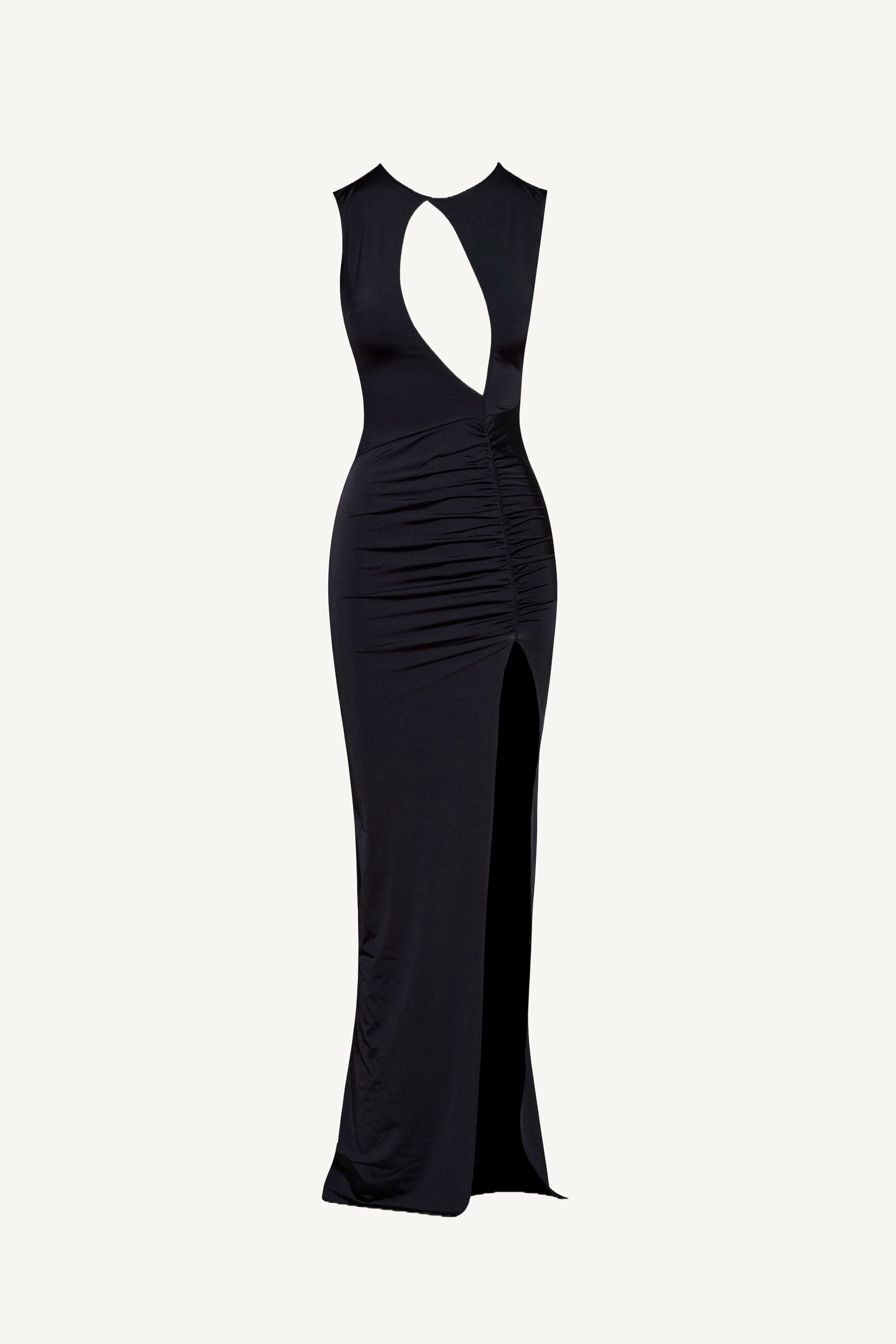 Black Cut-Out Maxi Dress