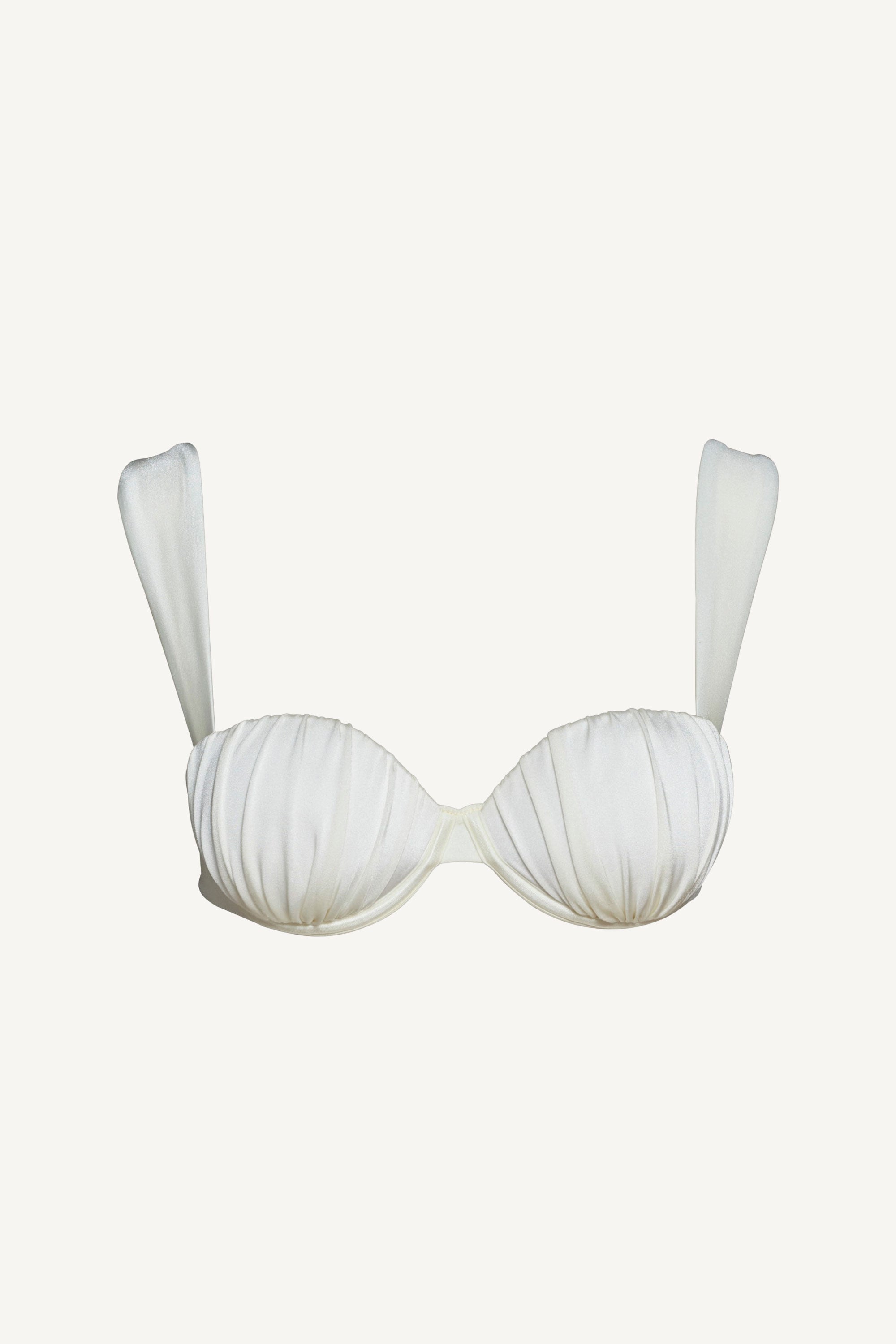 Pearl Ruched Balconette Underwire Top