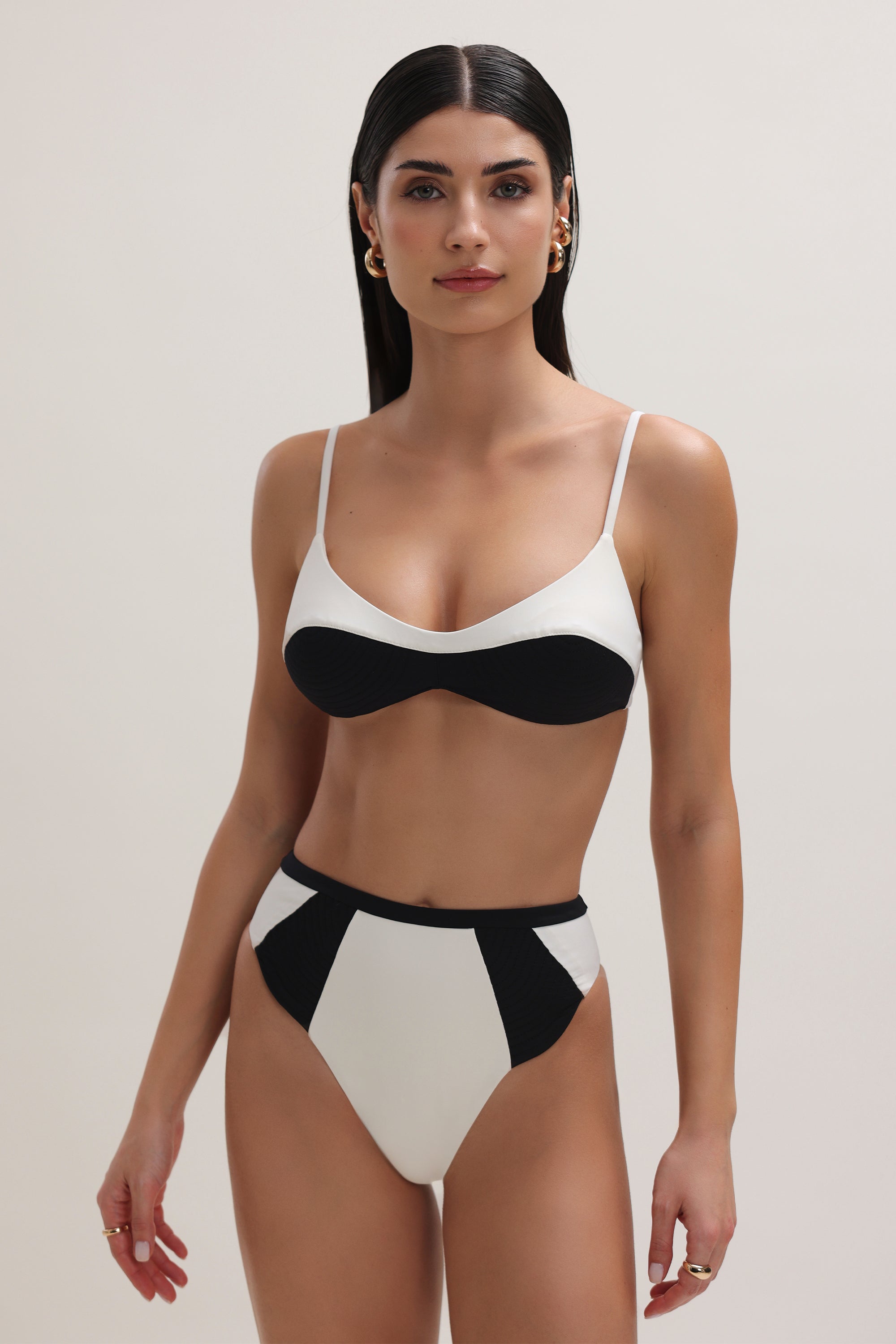 Elise Scoop Neck Top Ivory