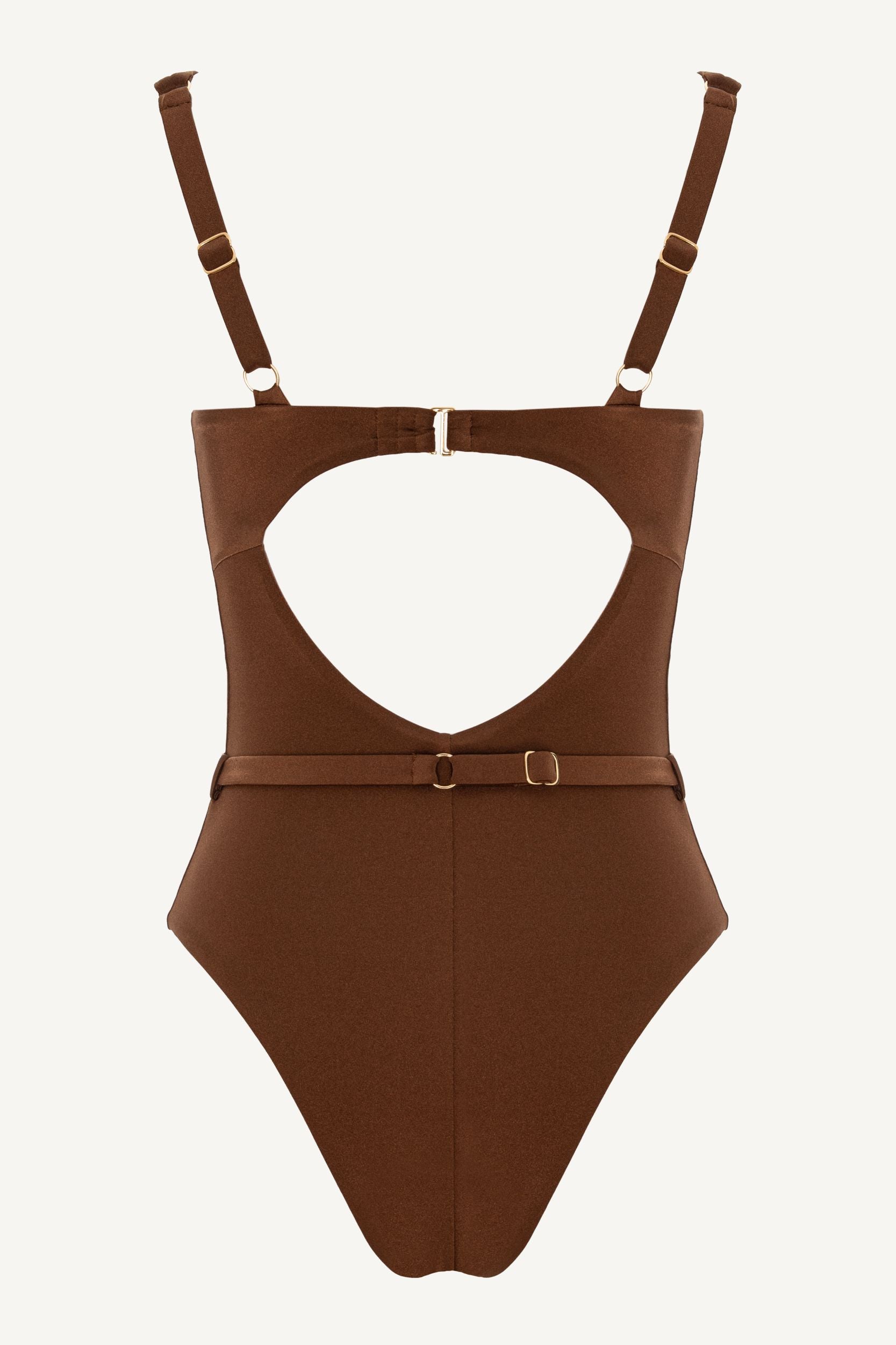 Bronzite Seashell Balconette One Piece