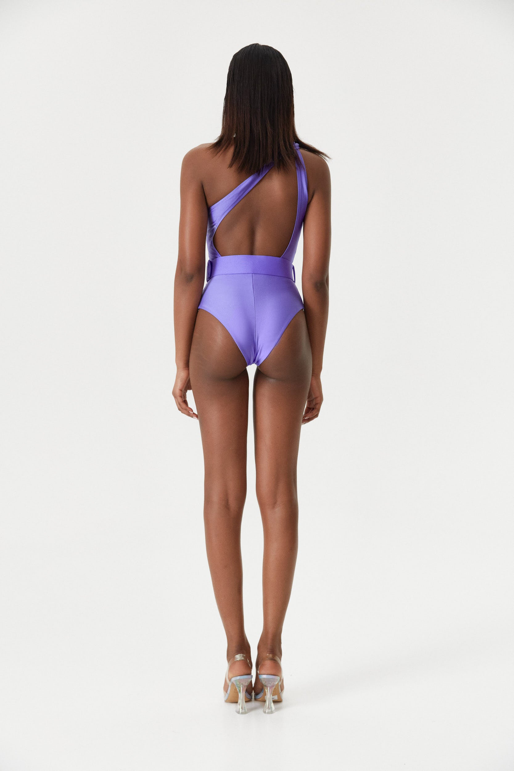 Amethyst One-Shoulder Swimsuit