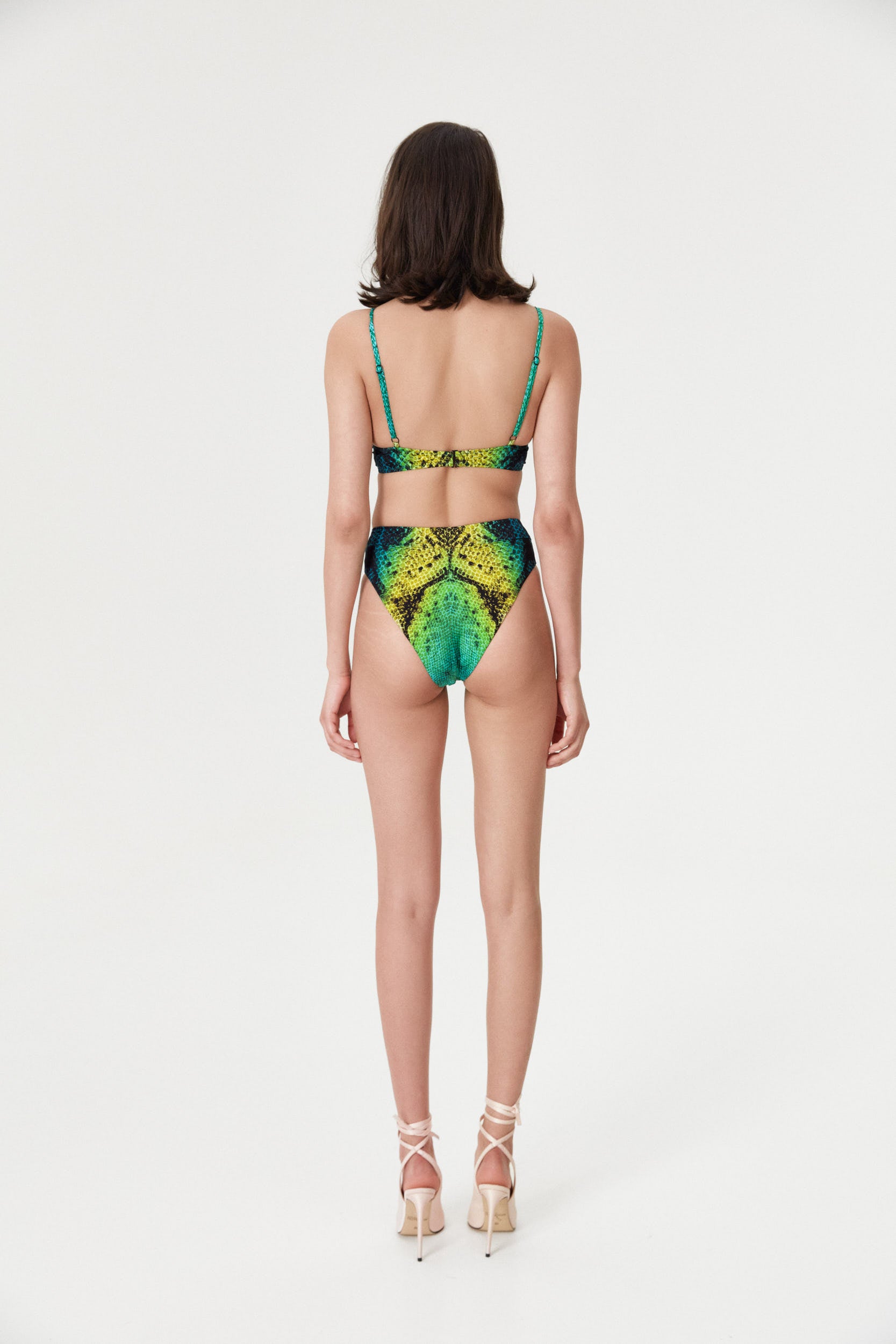 Green Snake High Waist Briefs