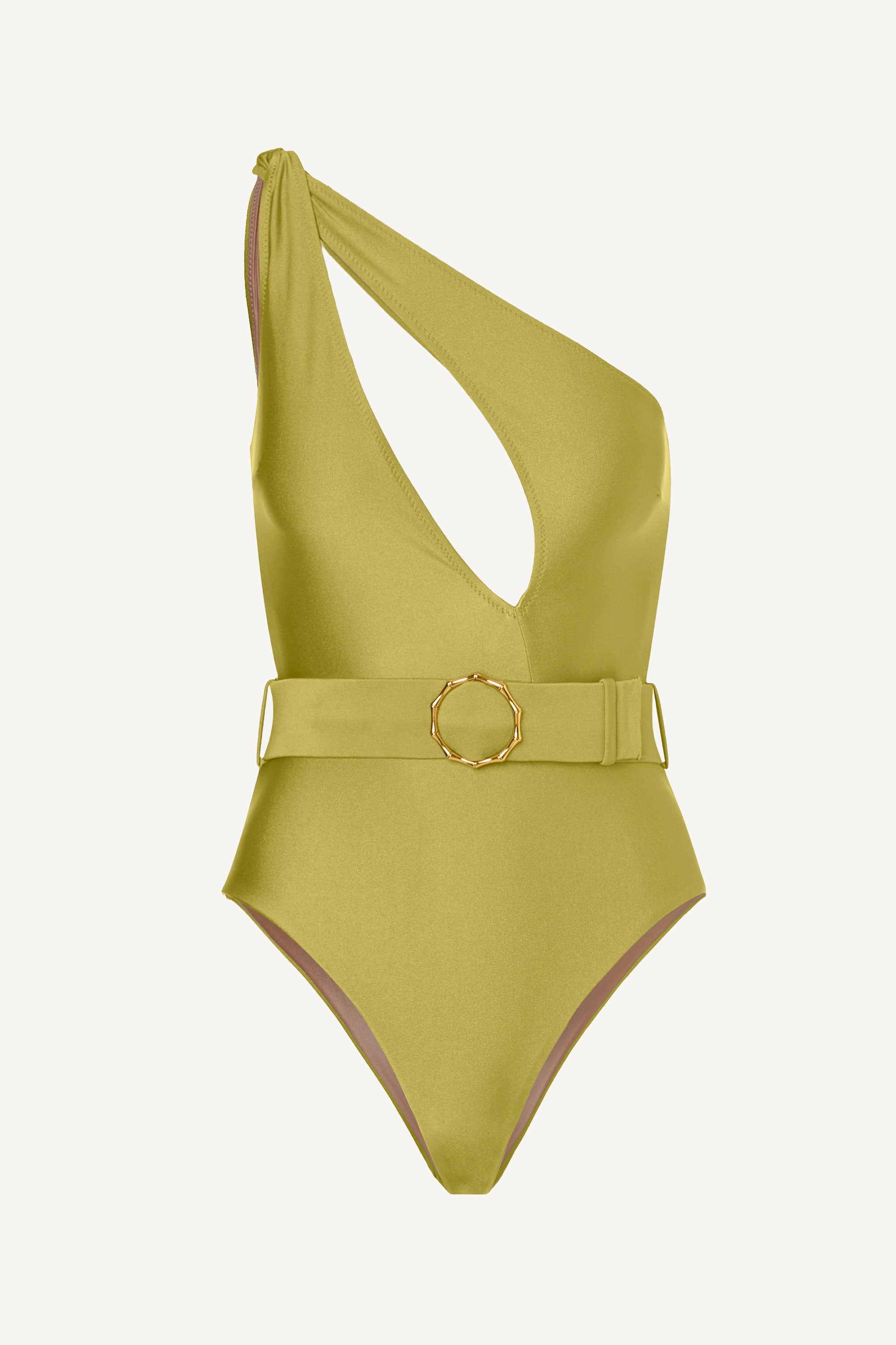 Peridot One-Shoulder Swimsuit