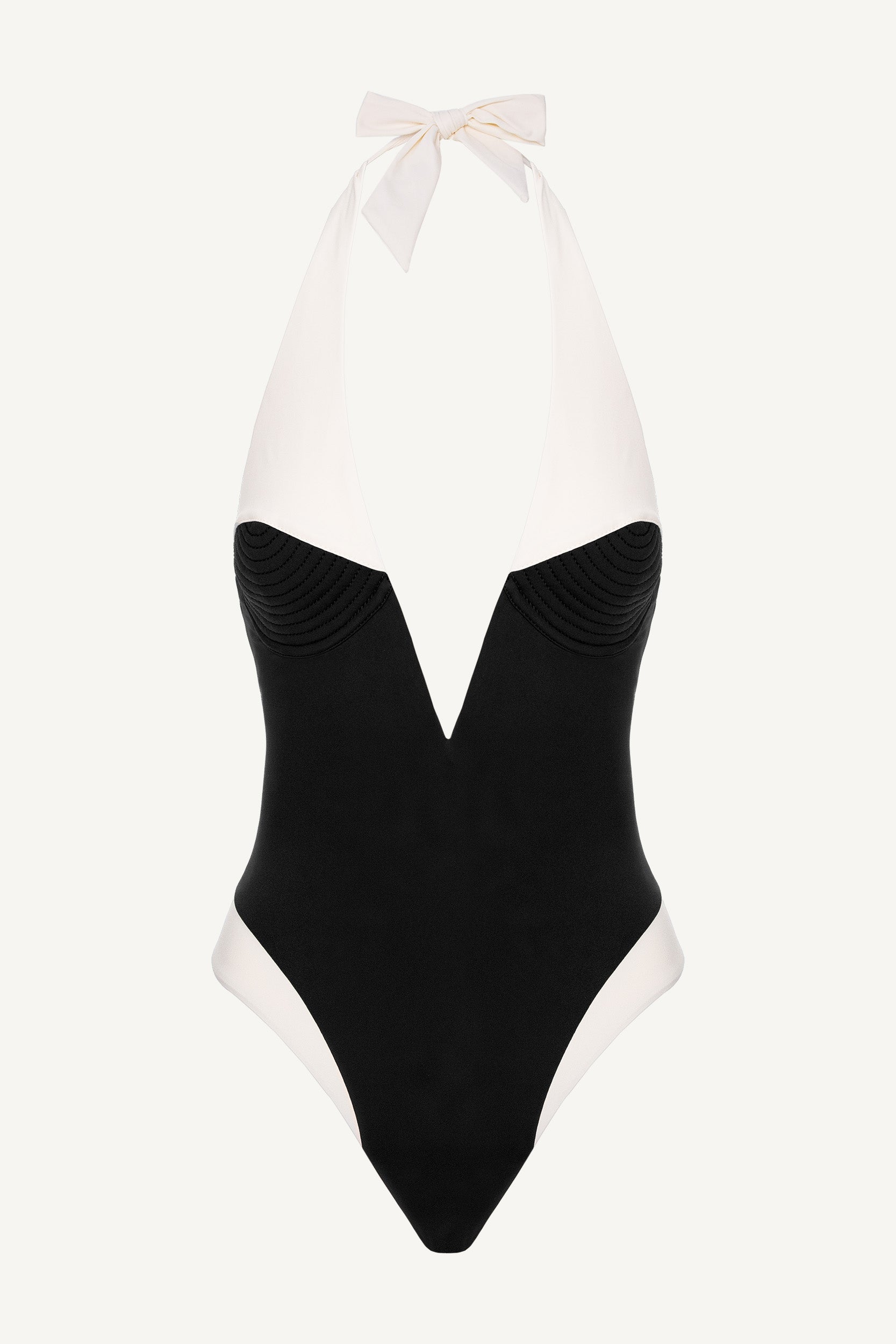 Sienna V One Piece Black Ivoire