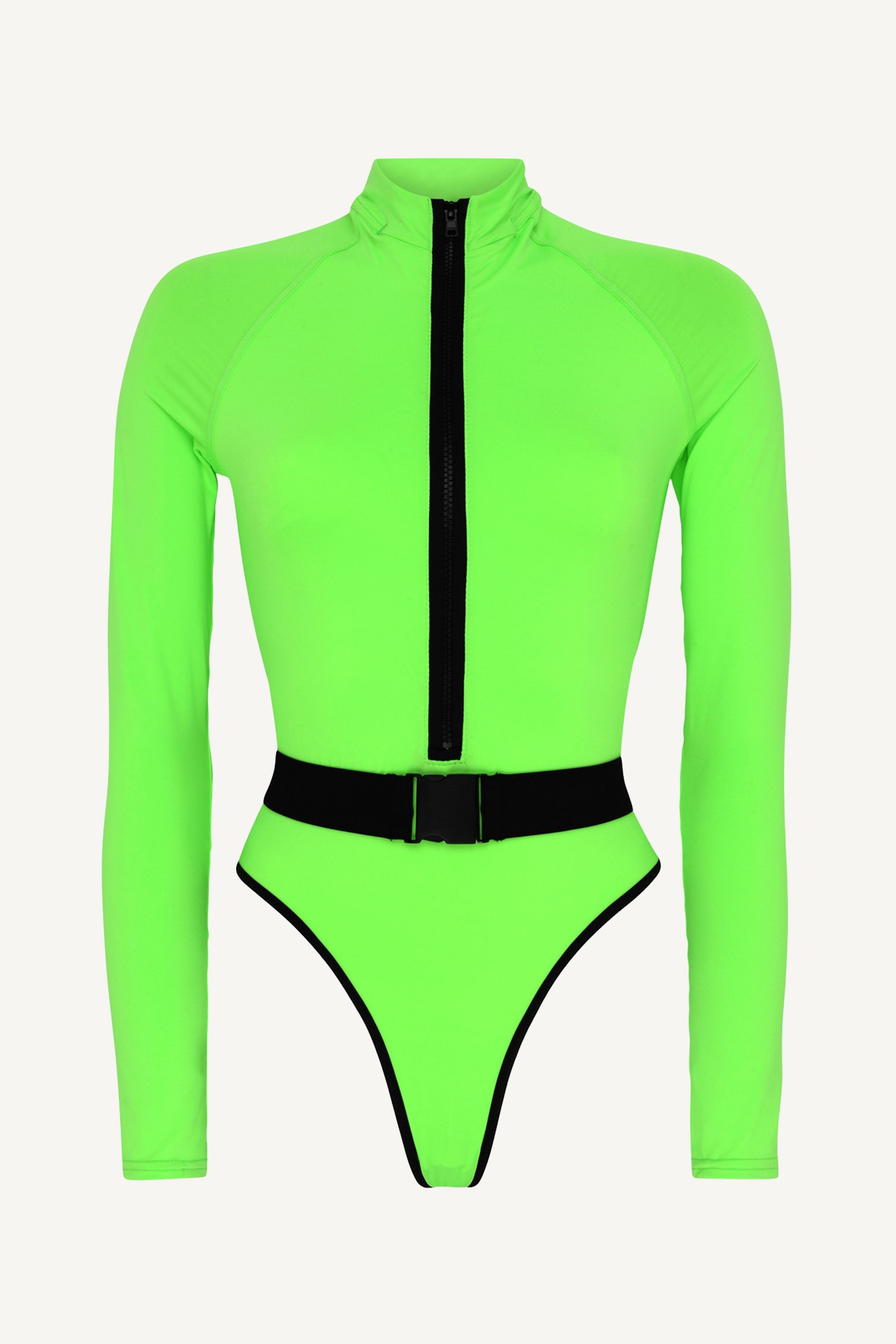 Surf-Up Neon Green One Piece