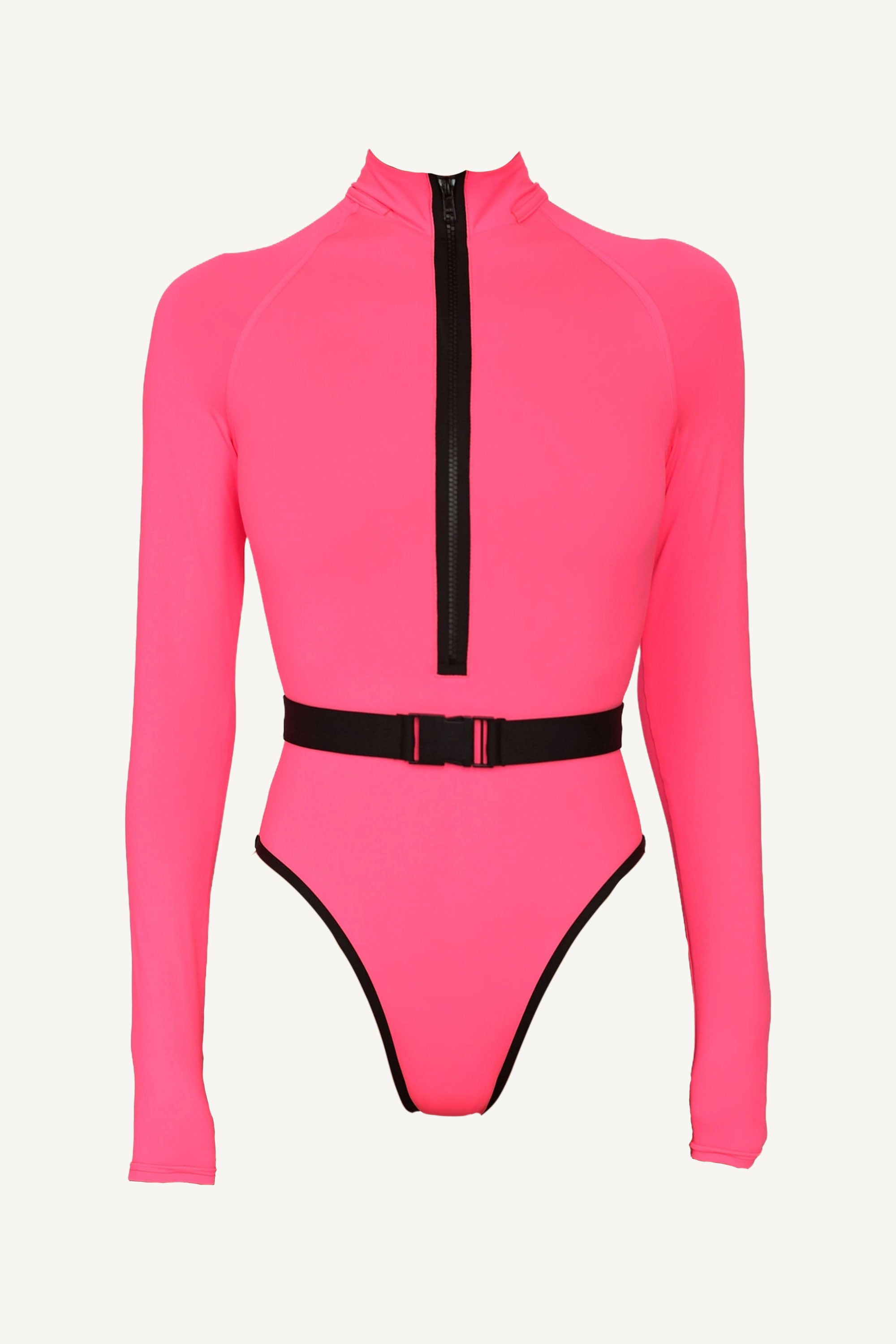 Surf-Up Neon Pink One Piece