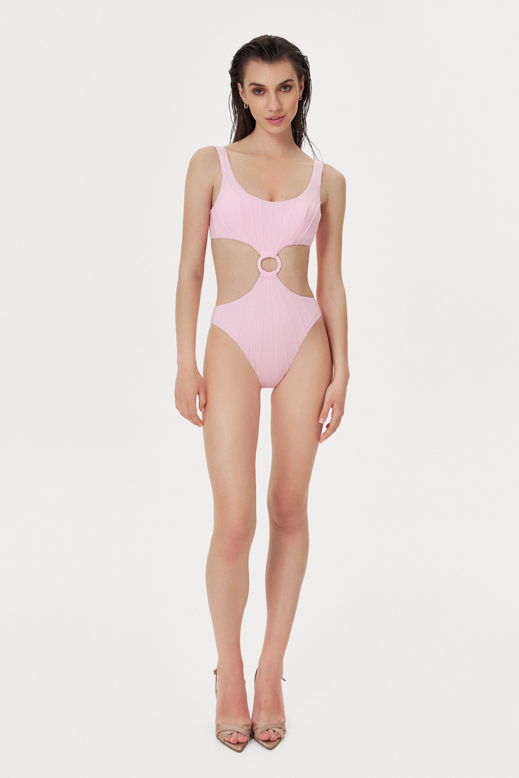 Pink Dreams Coquillage Cut-Out One Piece