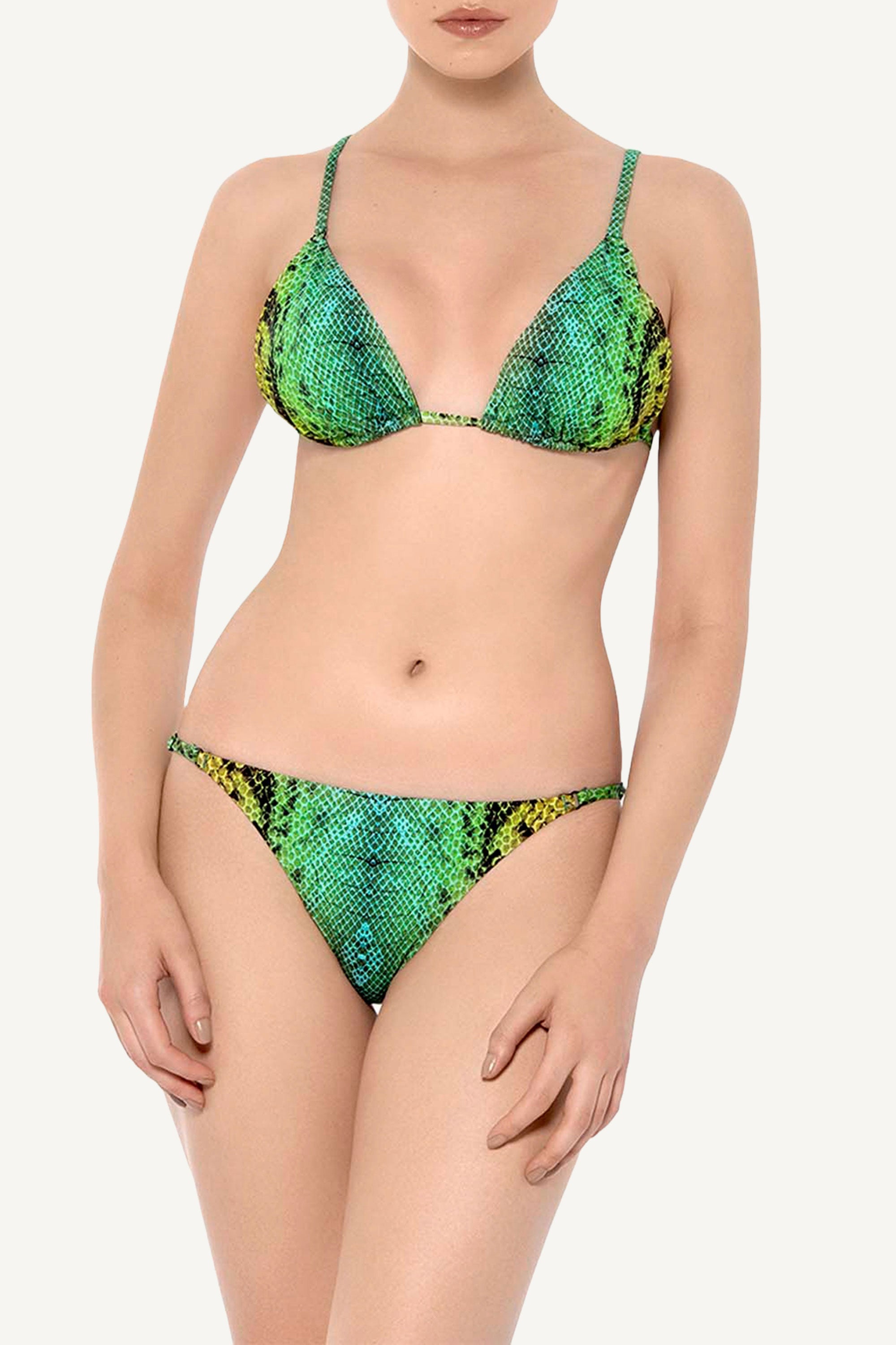 Green Snake Tanning Triangle Top